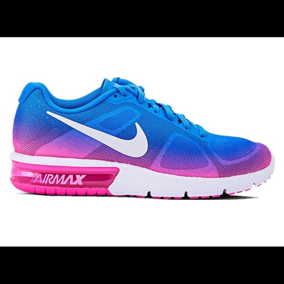 Nike Shoes - Nike Air Max Sequent Womens Running Sz 8Blue/Pink